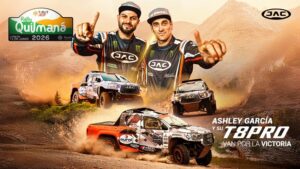 JAC PERÚ y ASHLEY GARCÍA BUSCAN SEGUIR SUMANDO PUNTOS EN EL RALLY QUILMANÁ 2026 CON SU JAC T8 PRO